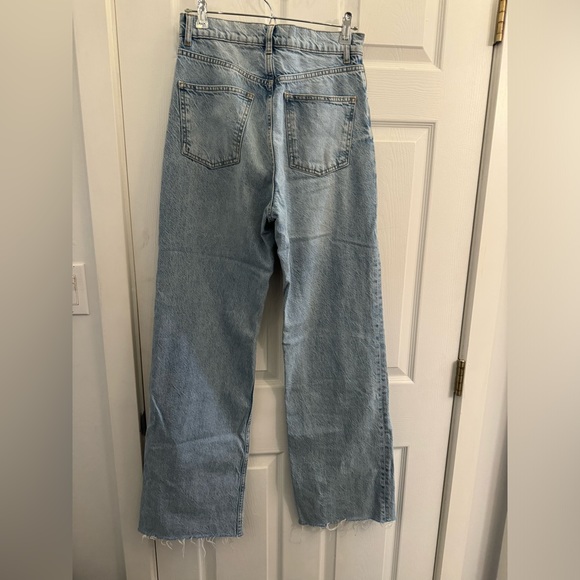 ZARA TRF High Rise Wide Leg Jeans - Picture 2 of 3